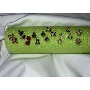 Festive Mini Pierced Earrings - Lot of 9 Pair